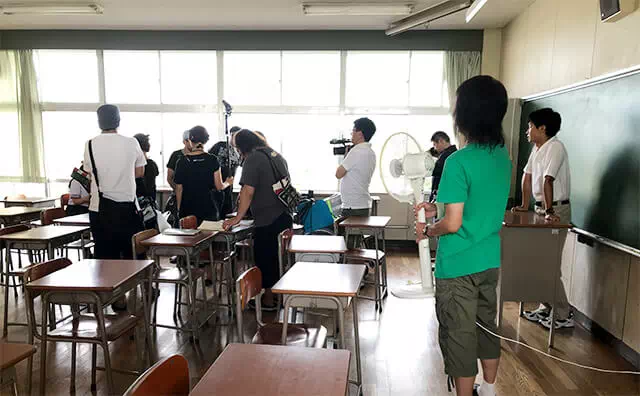 長南東小学校スタジオ教室の撮影