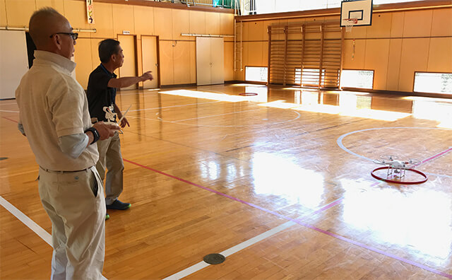 新潟湯沢校9月第2回講習体育館で操作
