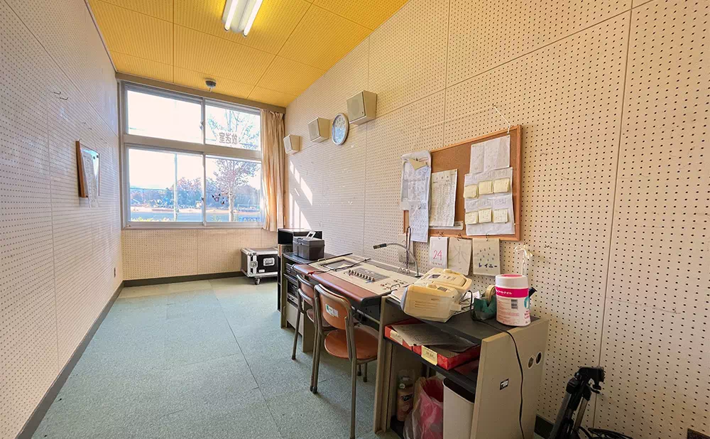 東小川小学校スタジオ 放送室